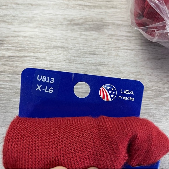 TCK Baseball Tube Socks Red NWT USA Made Size Large - Picture 6 of 6